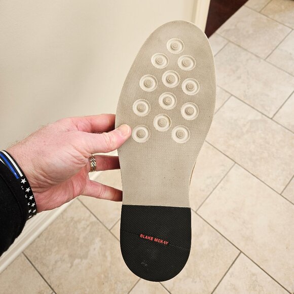 Blake McKay Men's Carson Wingtip Oxford Shoes, Tan, Sz 11.5 - Picture 15 of 16